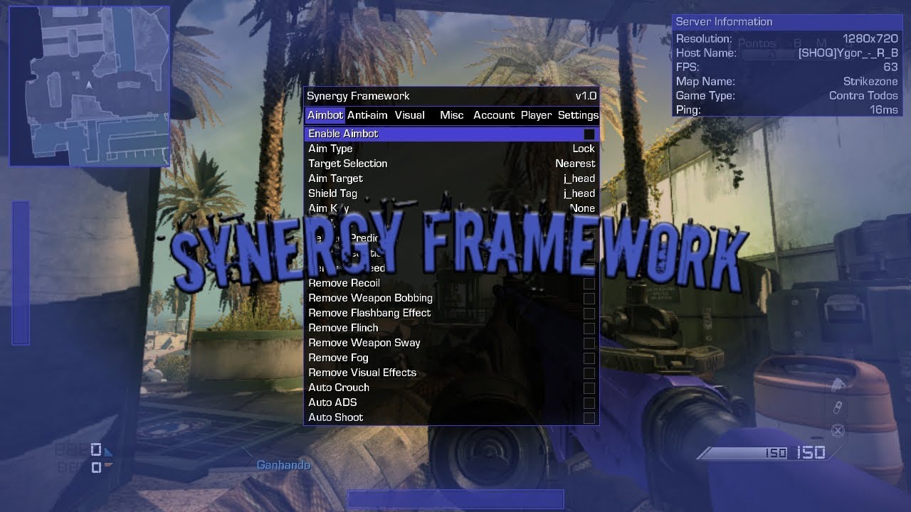 [PS3/CFW/HEN/Ghosts] *NEW* Synergy Framework, Protection, Aimbot, Account Options.