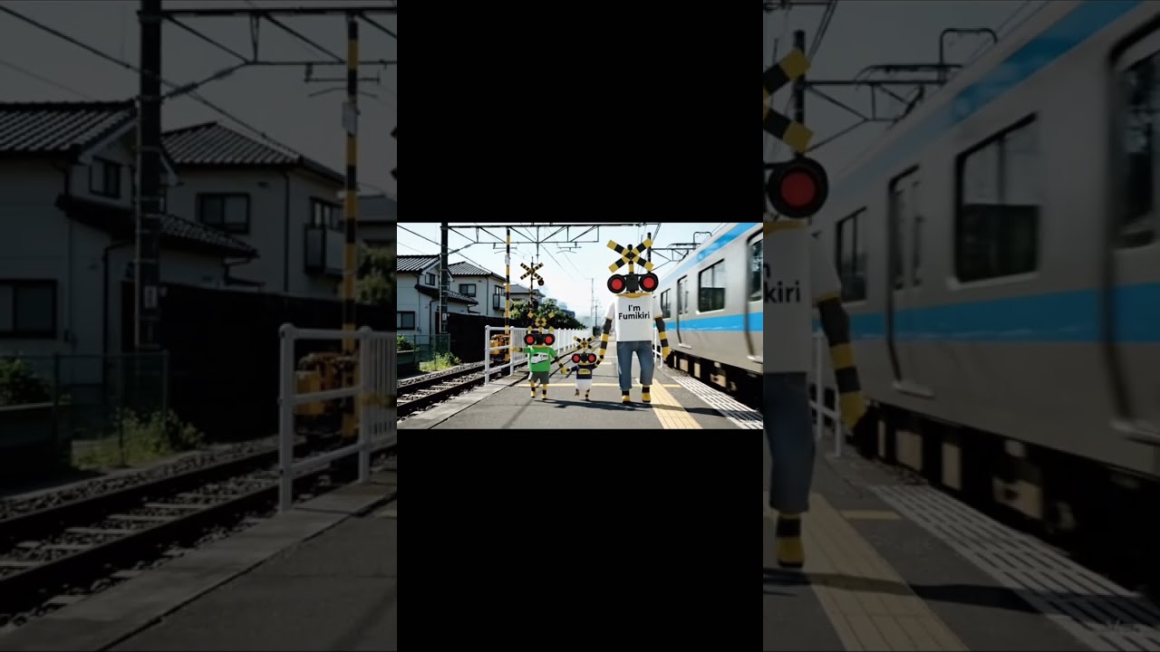 電車に乗りたい踏切 #shorts #踏切アニメ #railroadcrossing #fumikiri #keretaapi #levelcrossing #プラレール #電車 #踏切