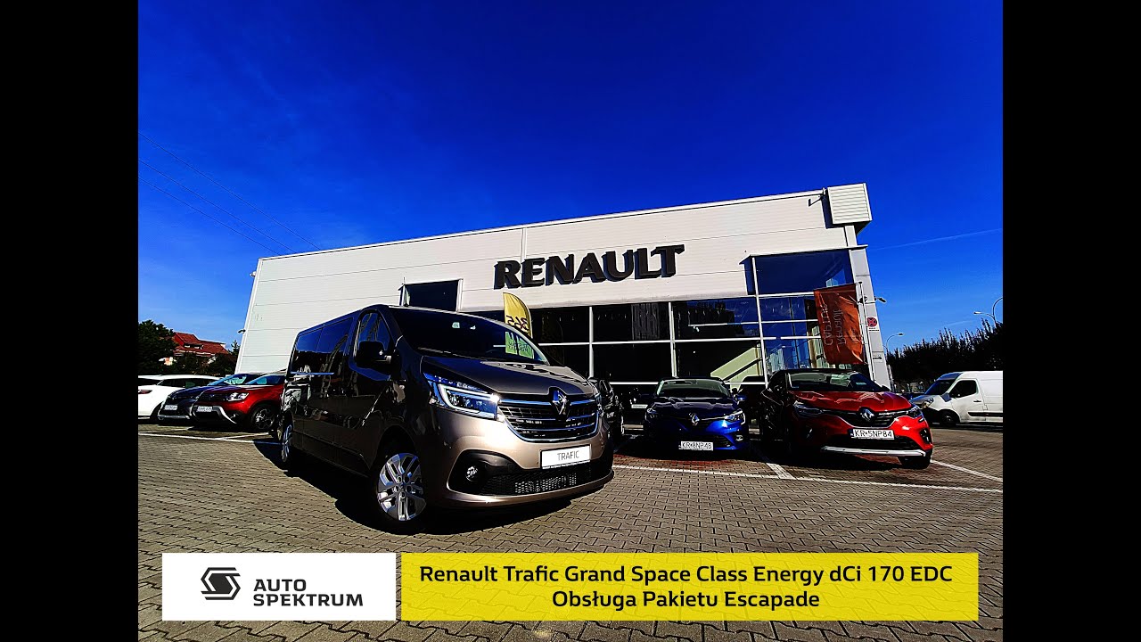 Pakiet Escapade w Renault Trafic Grand Space Class Energy 2.0 dCi 170 EDC - prezentacja