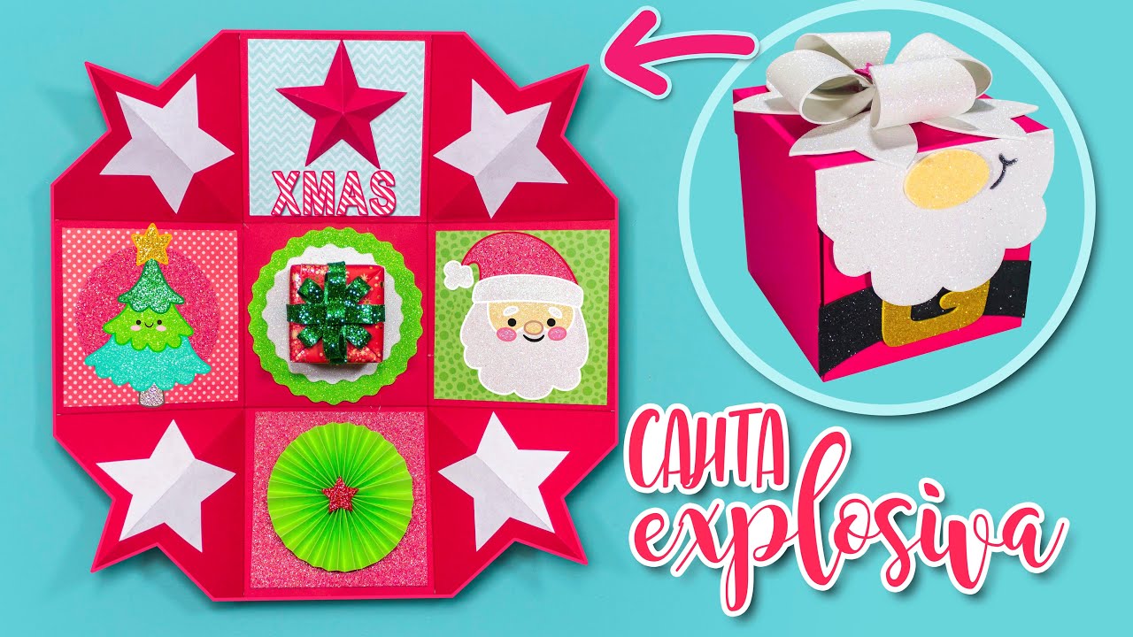 DIY: Cajita Explosiva NAVIDEÑA - ESPECIAL DE NAVIDAD