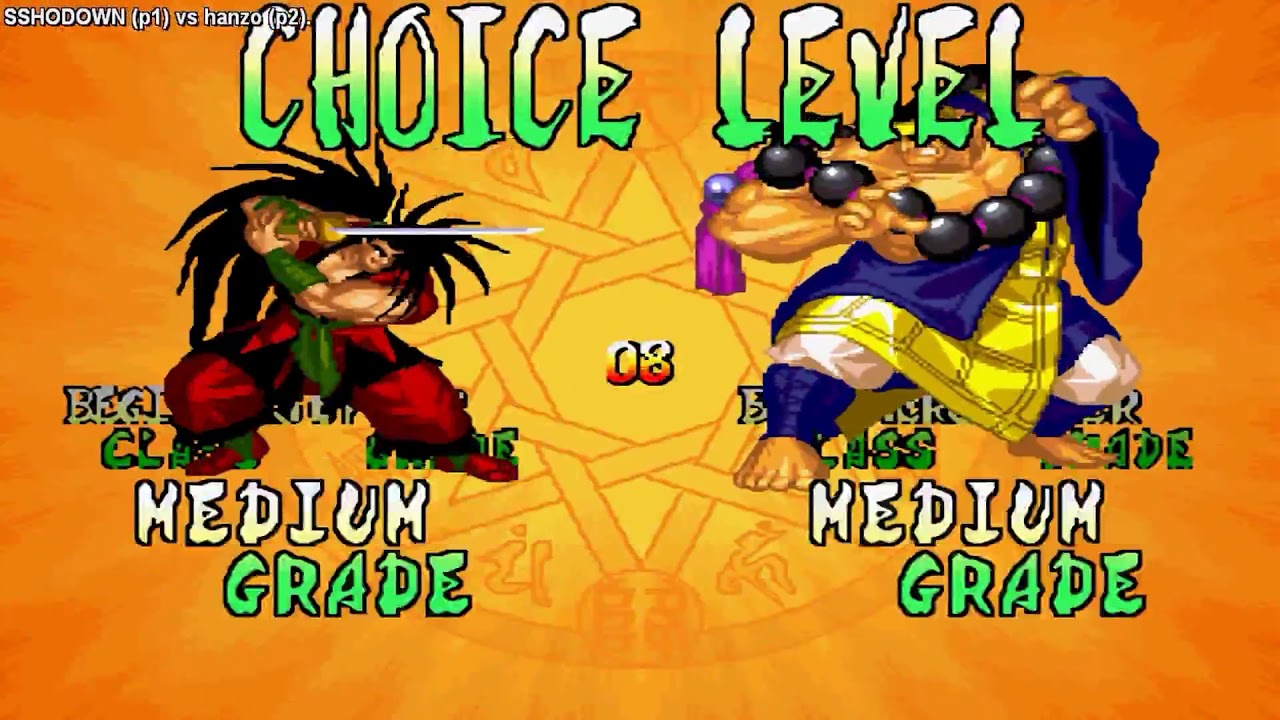 [FightCade Samurai Shodown IV - Amakusa's Revenge] SSHODOWN vs hanzo