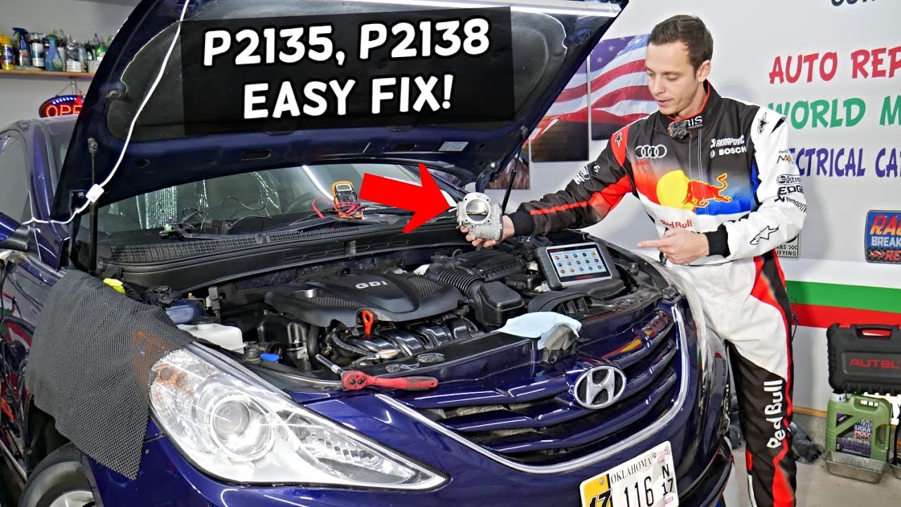 HYUNDAI SONATA CODE P2135 P2138 ENGINE LIGHT ON FIX