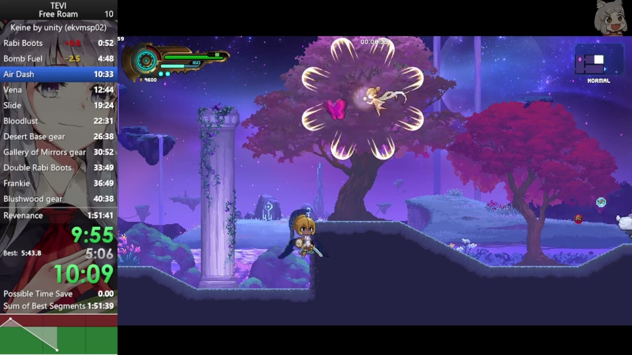 Tevi Normal Free Roam speedrun in 1:45:00