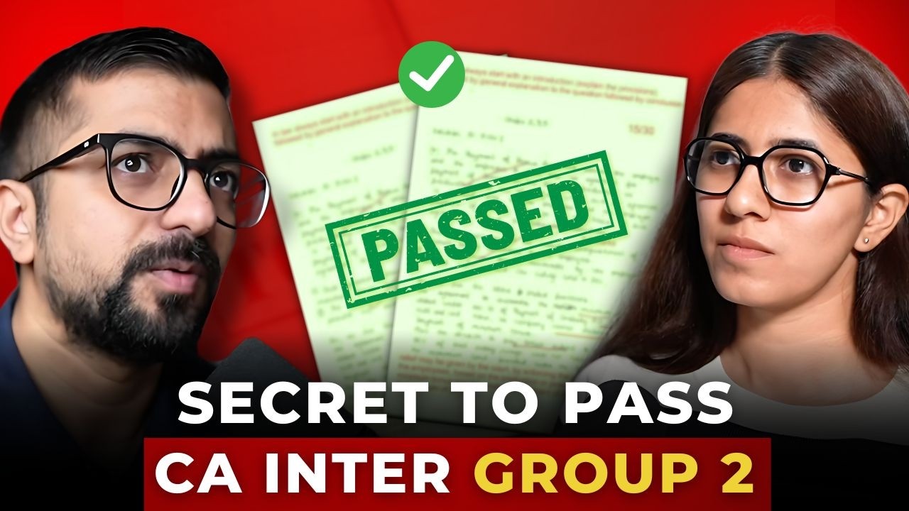 Do this to clear your CA Inter Group 2 in ONE SHOT
