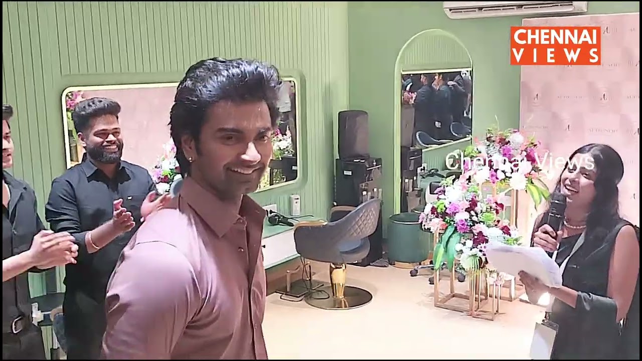 Atharvaa Murali inaugurated Aurenor Salon Premium Grooming to Anna Nagar Chennai #chennaiviewsone