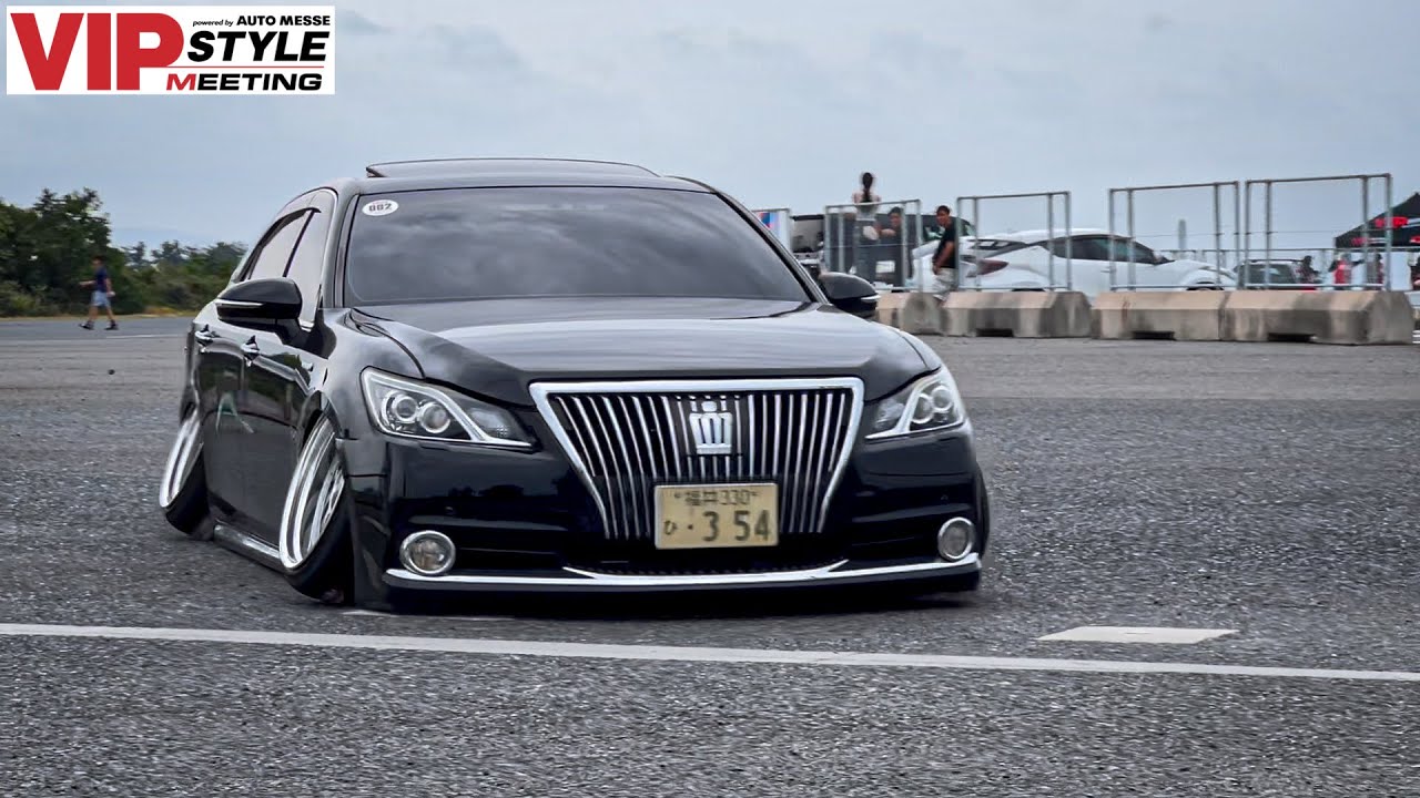 🌈【搬出2】鬼キャン過ぎる21マジェスタ🔥車高短極低軍団集結‼️VIP STYLE MEETING 2025