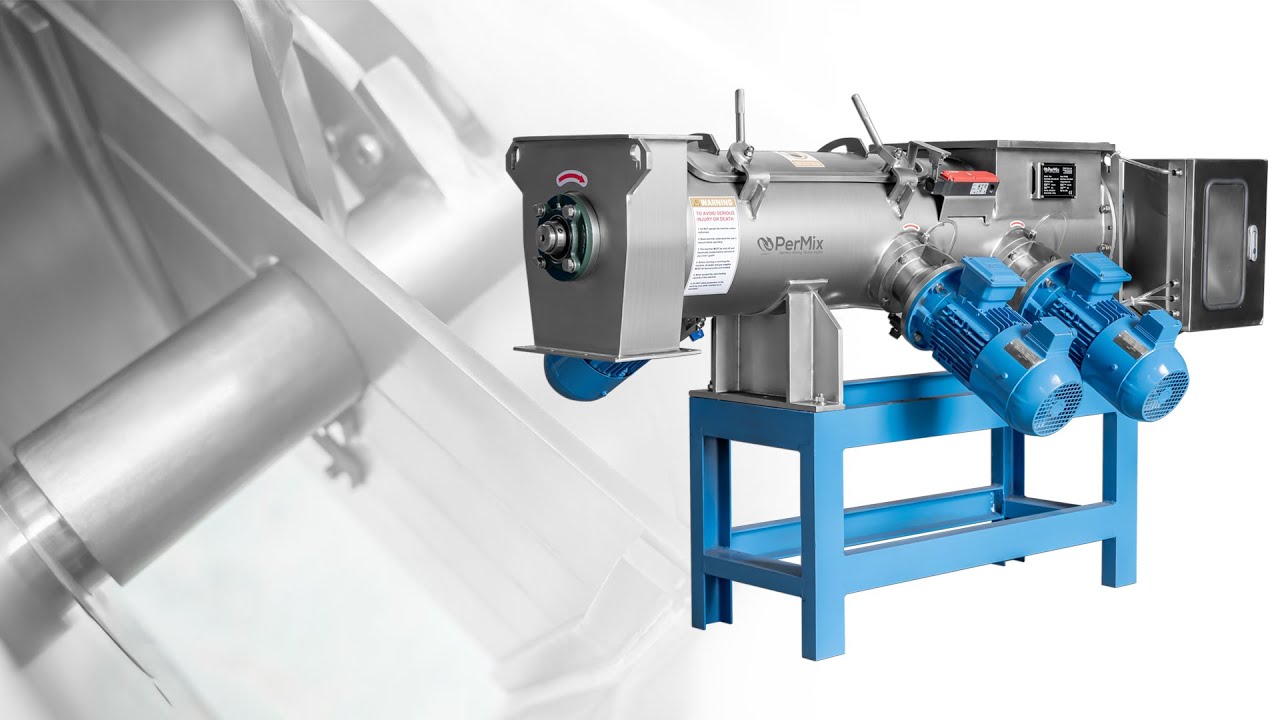 PerMix PTS/PC Continuous Paddle & Plow Mixer Industrial Mixing Equipment for Powders Sludge & Pastes