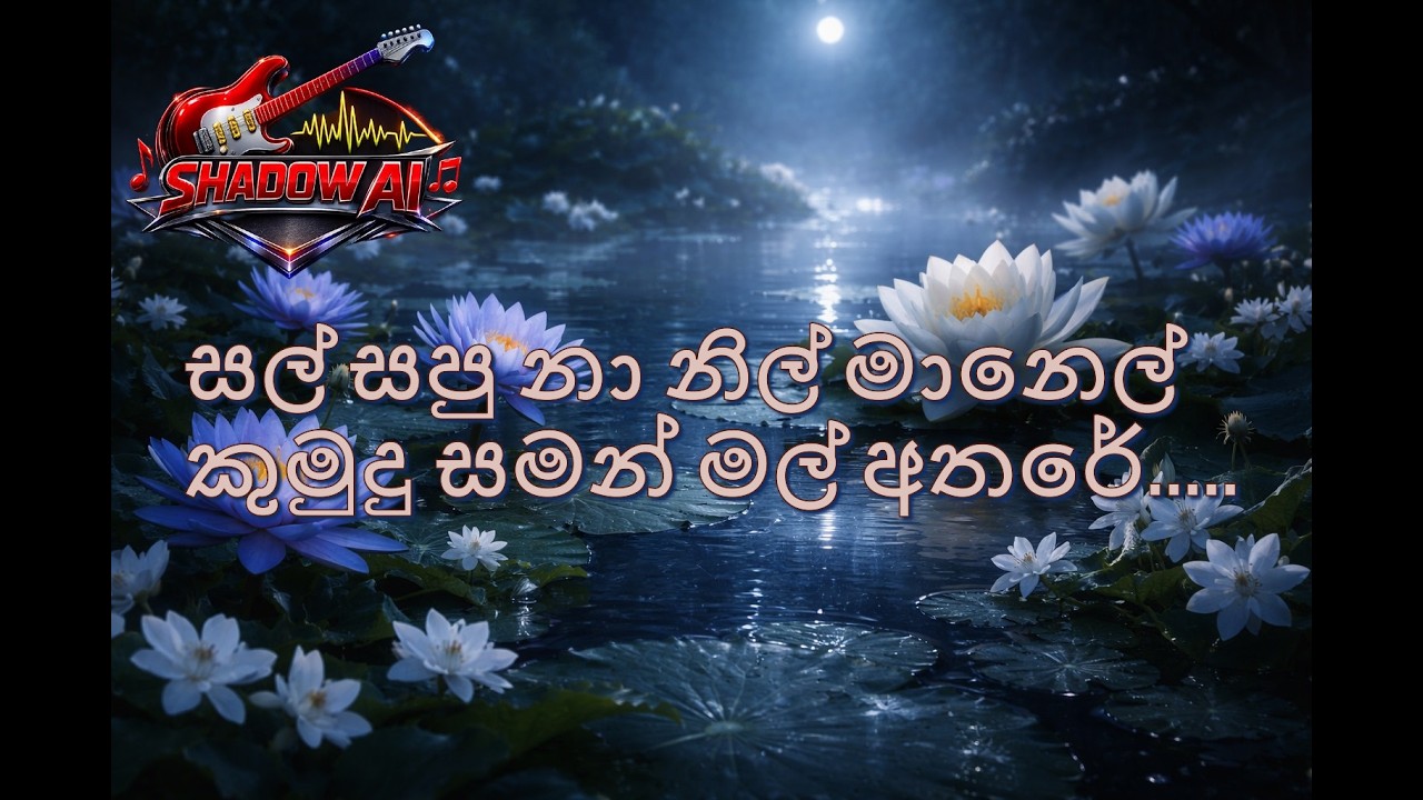 සල්සපු නා නිල් මාහනෙල් කුමුදු සමන් මල් අතරේ.AI COVER SONG