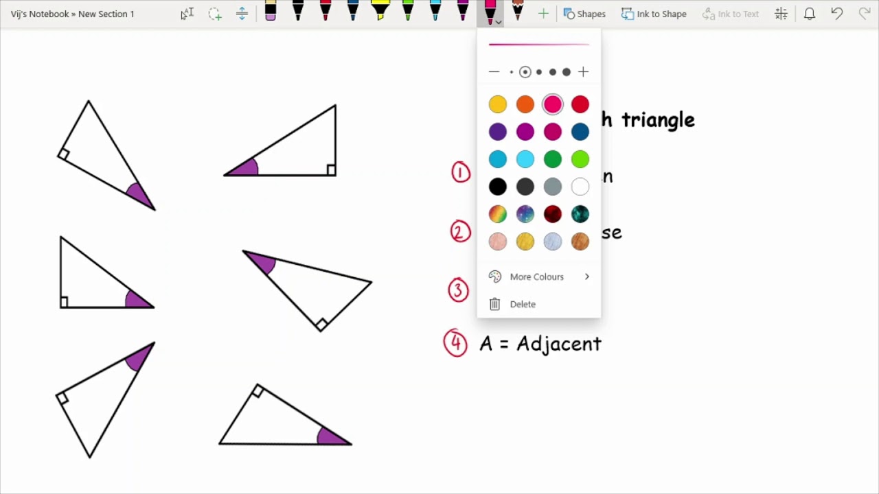 KS3/GCSE Maths - Trigonometry 1 Intro - Learning the Trig Ratios