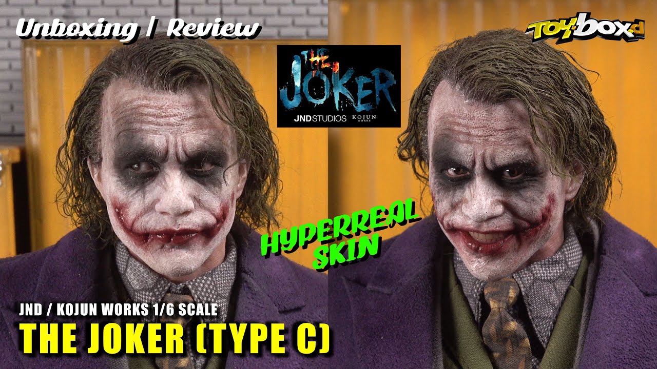 JND KOJUN Works THE JOKER (Type-C) Hyperreal Figure - The Dark Knight 1/6 SCALE Unboxing & Review
