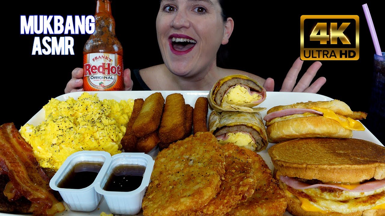ASMR MUKBANG | JACK IN THE BOX BREAKFAST | Eating Sounds | 먹방 | VoluptasASMR