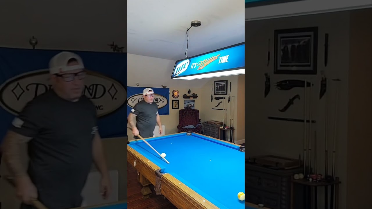 Learn how to aim like the pros using side spin #billiards #pool #aiming