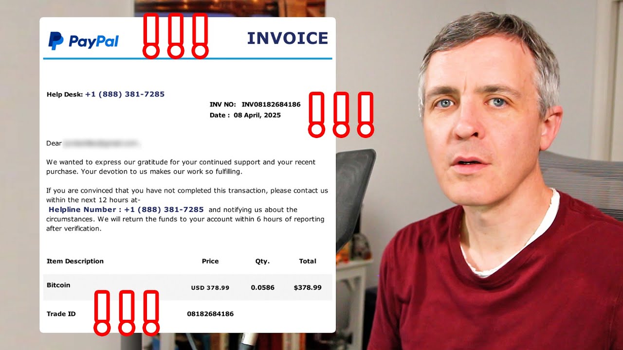 The Secret Behind the PayPal Bitcoin Invoice Email Scam