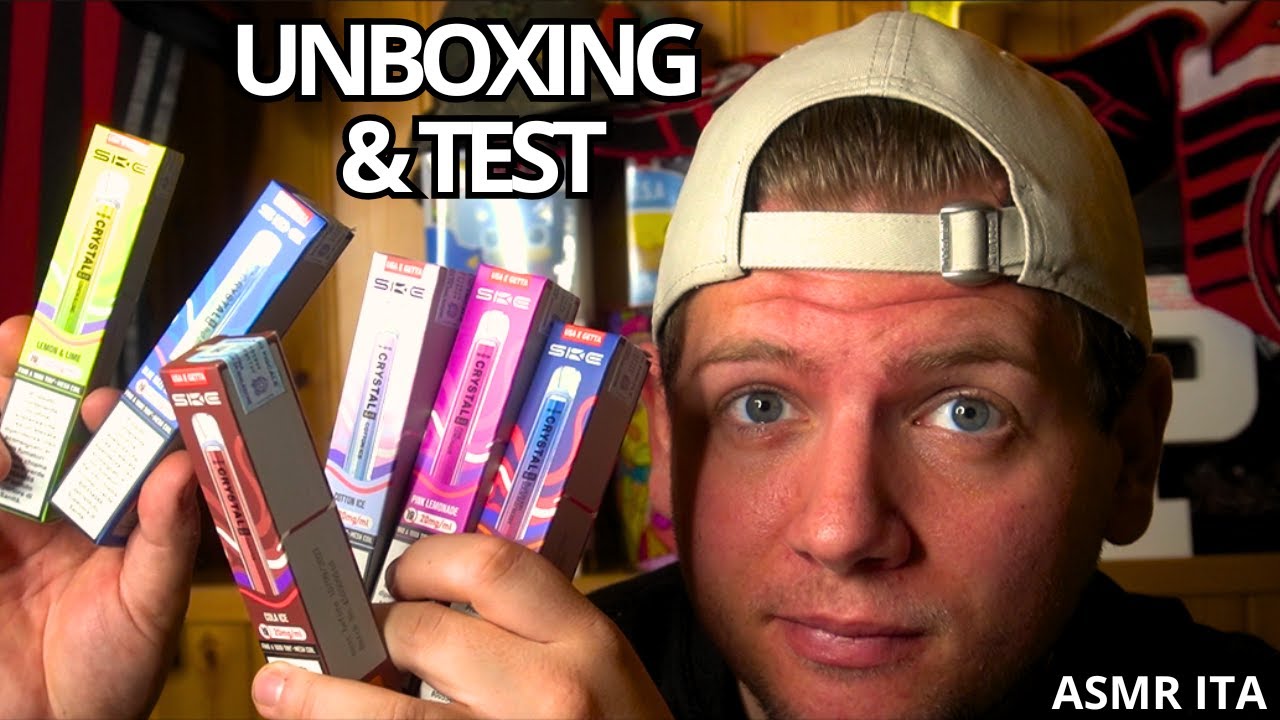 UNBOXING e TEST delle NUOVE sigarette usa e getta | ASMR ITA