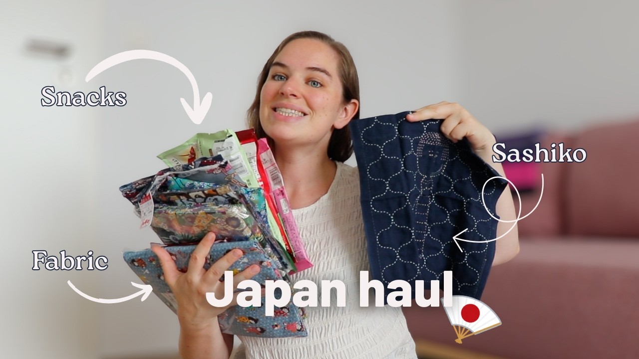 Everything I bought in Japan! Fabric, Sashiko & Kogin-zashi supplies & more!
