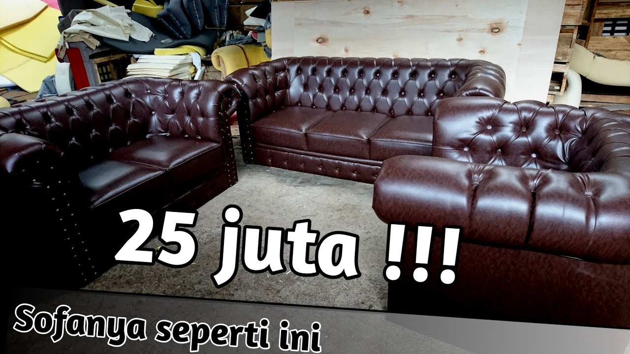 Cara membuat sofa Chesterfield seharga 25 juta