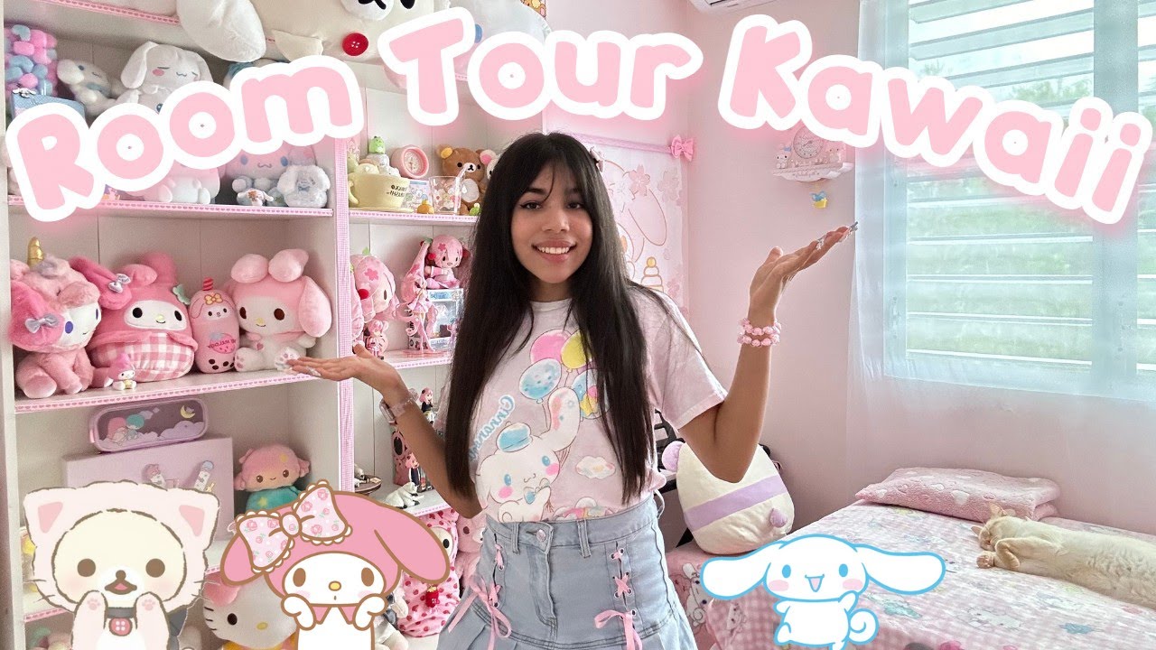 🍡🌸 Tour por mi cuarto SUPER KAWAII | Cinnamoroll, Hello Kitty, Anime & K-pop 💖✨