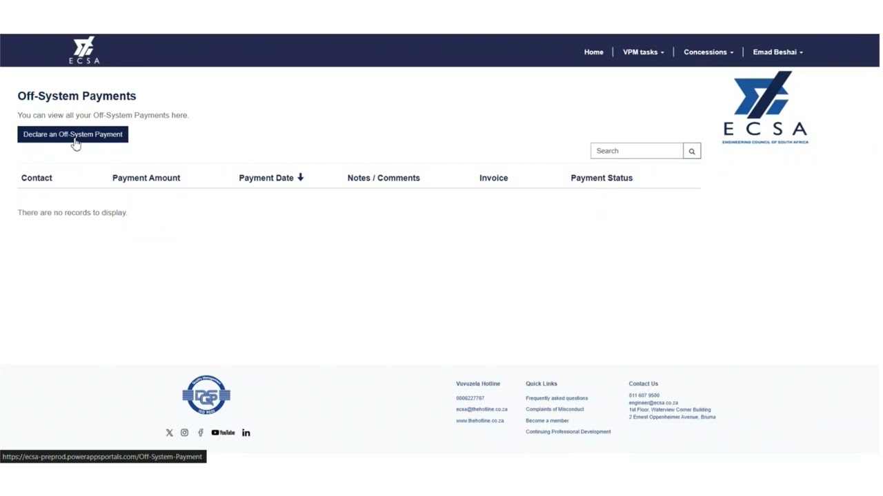 How to Pay Your ECSA Invoice Online | Secure & Easy Payment Tutorial