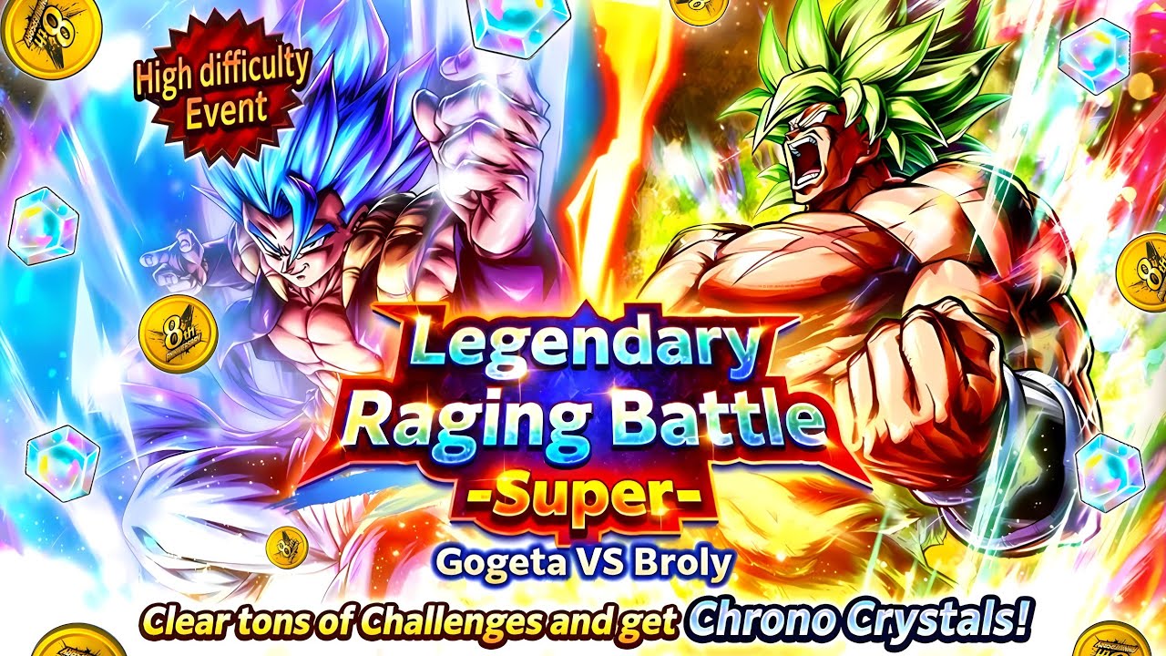(Dragon Ball Legends) Legendary Raging Battle -Super- Gogeta VS Broly!