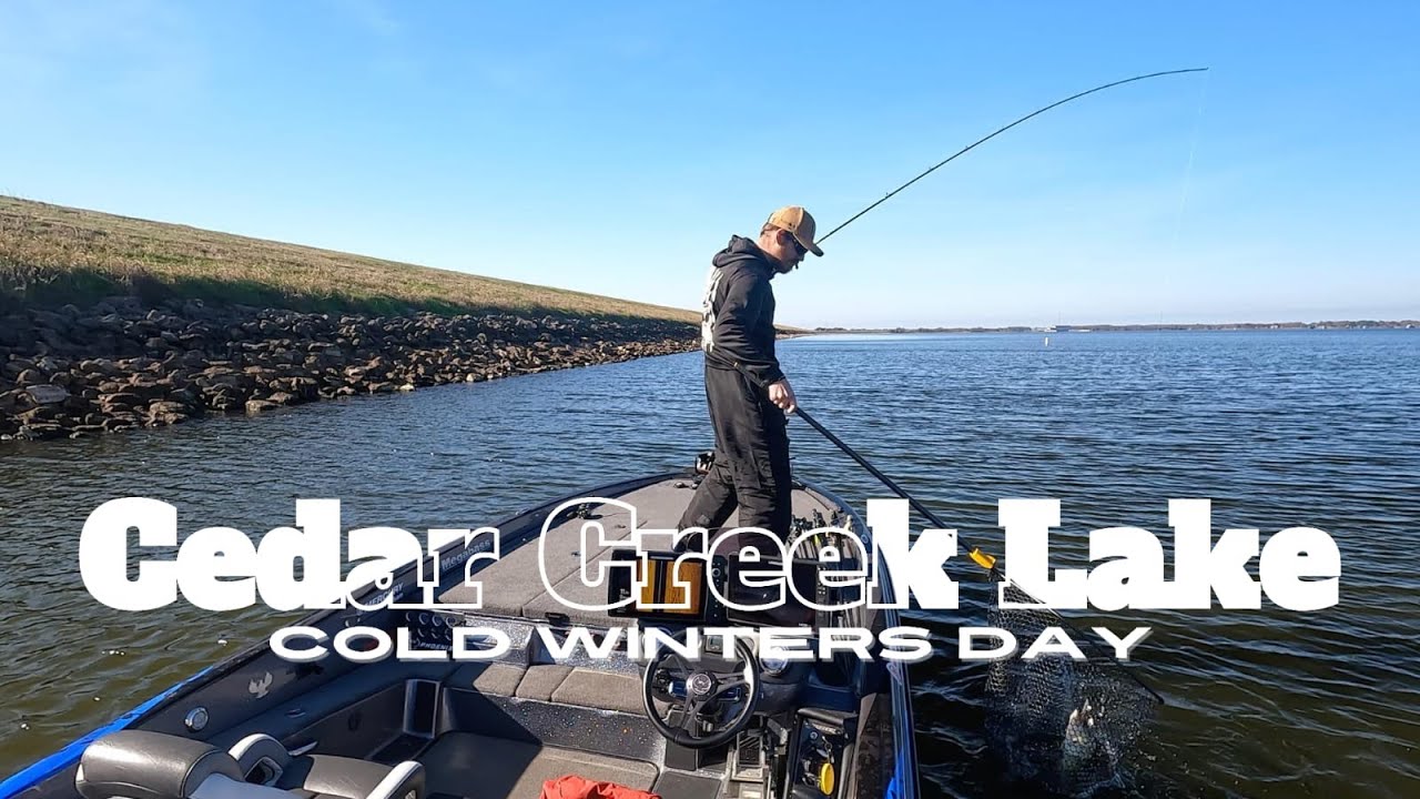 Bass Fishing Cedar Creek Lake In December