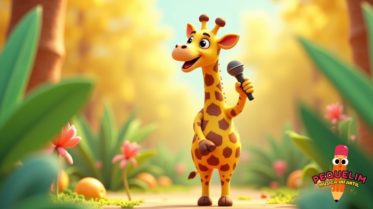 Jirafita: Hojitas Altas, Besitos Altos 🌿😘 Música Infantil