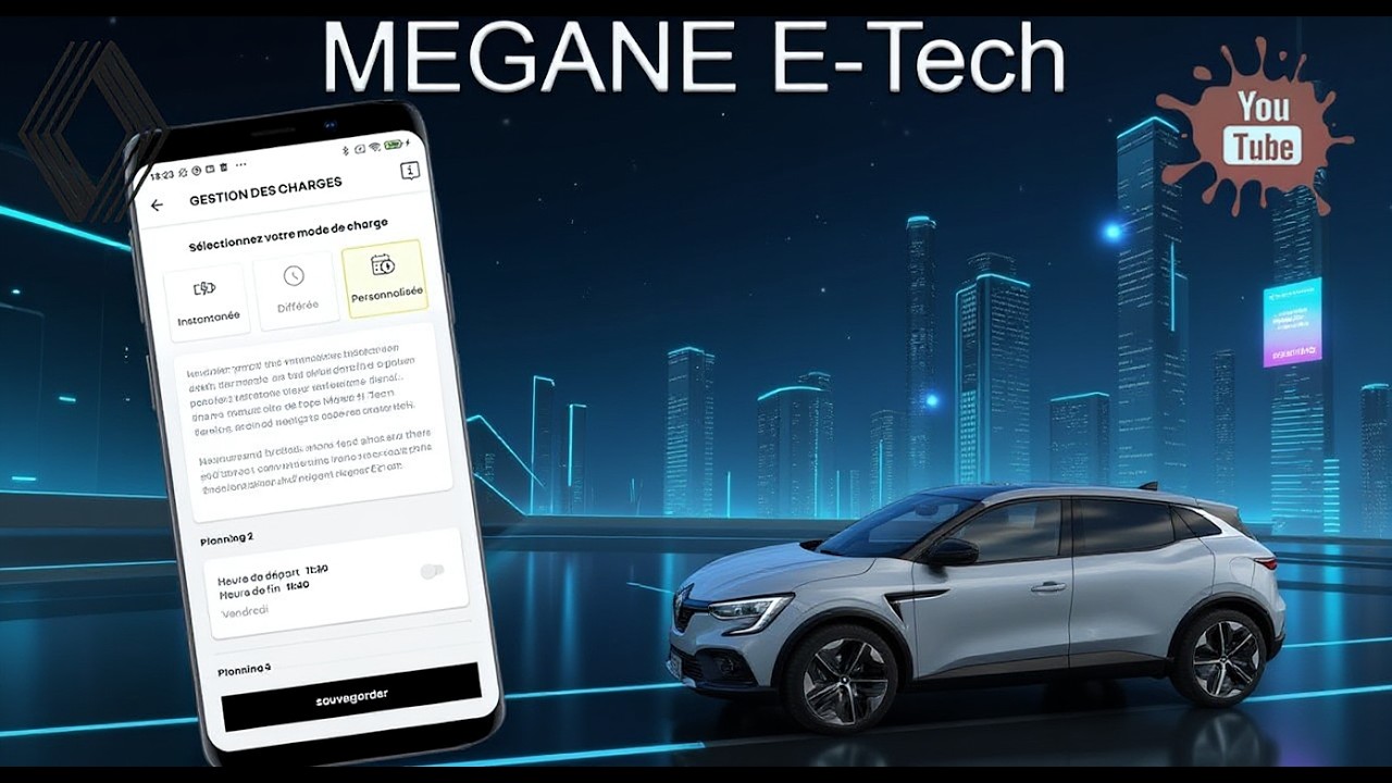 Gérer sa Megane E-Tech à distance avec son téléphone #MeganeETech #EV #electrique