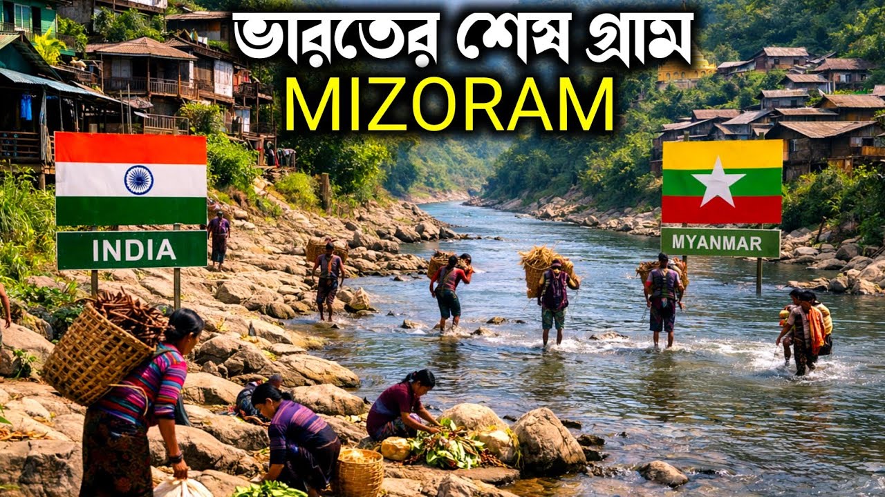 ভারতের শেষ বাড়িতে মায়ানমারের মানুষ। মায়ানমার সীমান্তে ভারতের শেষ গ্রাম। India Myanmar Market