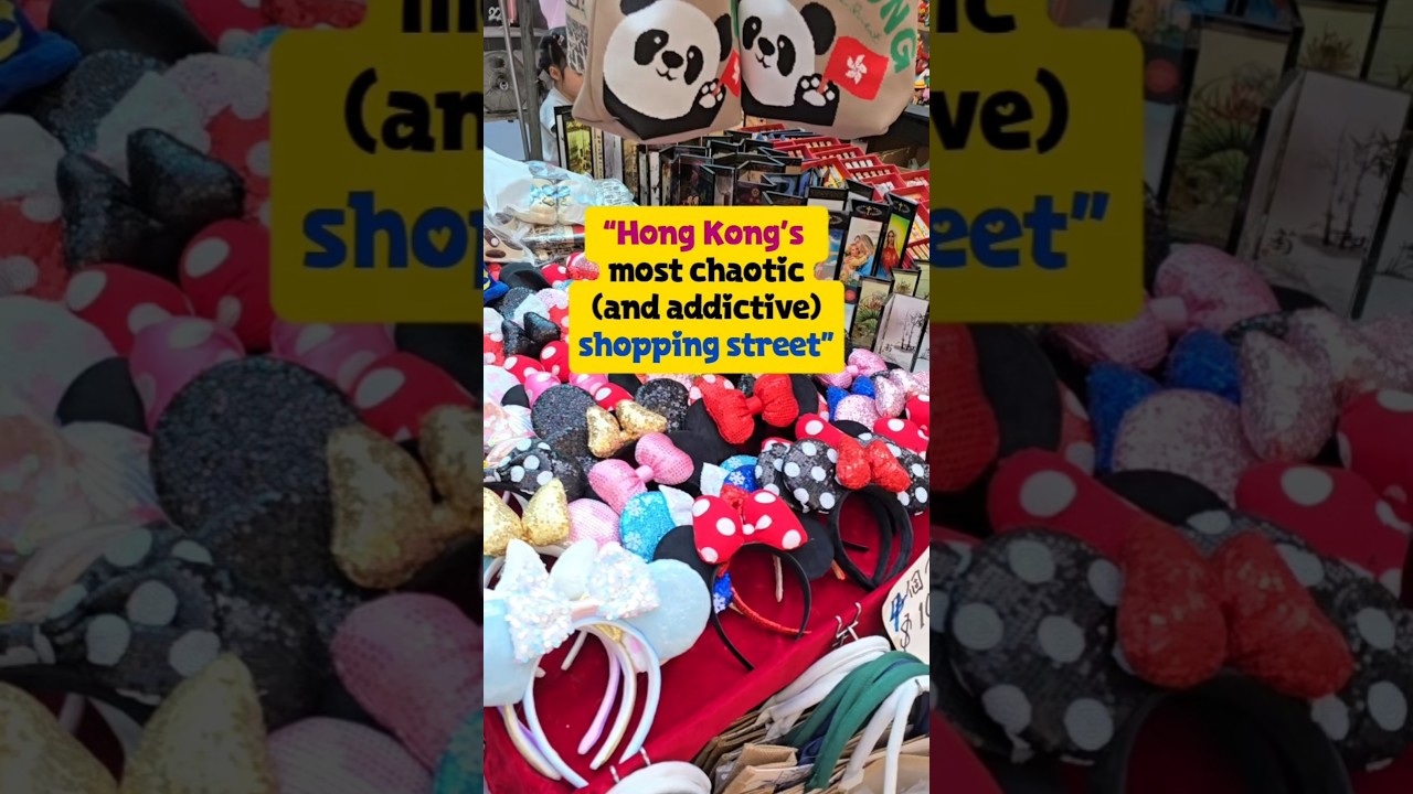 “Street shopping at Ladies Market, Hong Kong 🛍️ Colorful. Crowded. Iconic.” 