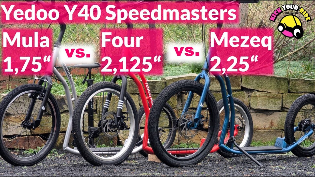 Trio rasante - wer hat den schnellsten Reifen? Yedoo Mezeq vs. Mula vs. Four: die 2025er Y40 Modelle