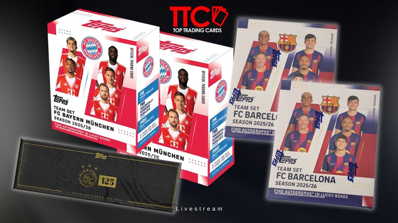 TTC BOX BREAK STREAM 🔥 TOPPS BAYERN TEAM SET + BARCELONA TEAM SET RELEASE DAY 🔥 | 27.11.2025