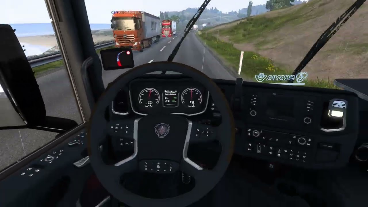 ETS2 - Scania 460 S Black Edition - Truckers MP - Disburg -Calais - PART1-POV -ASMR -Beam Eye - 1.57