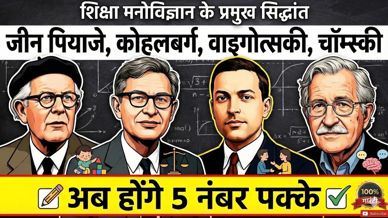 Piaget, Kohlberg, Vygotsky, Chomsky याद करने की 'देसी ट्रिक' | Magic Trick for CDP