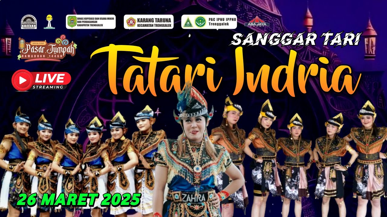 🔴 LIVE MALAM INI SANGGAR TARI TATARI INDRIA DI PASAR TUMPAH 1446 H DI PASAR PON TRENGGALEK