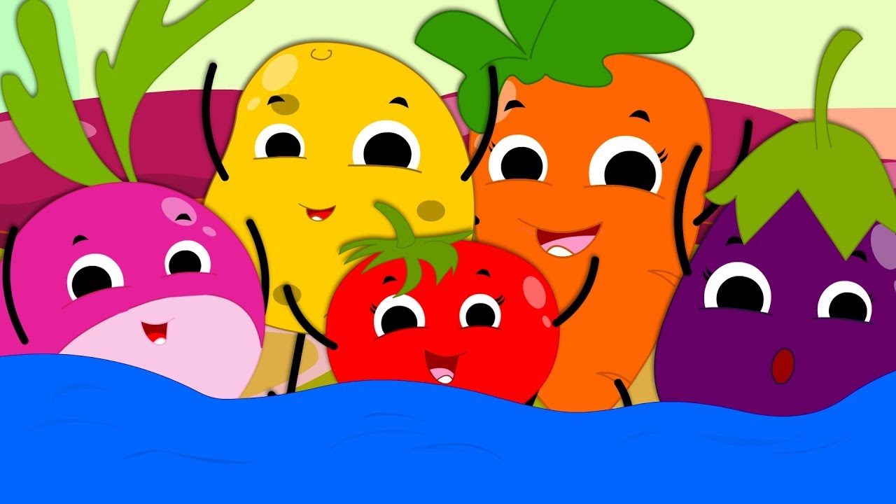Five In The Bed Vegetables | Vegetables Song | Nursery Rhymes Songs Videos For Kids