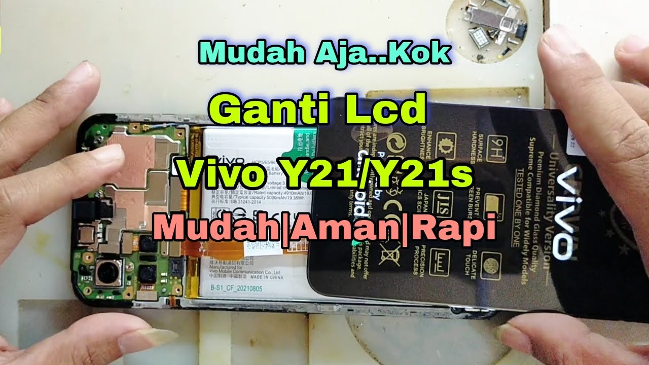 Cara Ganti Lcd Vivo Y21/ Y21S Dengan Benar,  Aman dan Rapi || Vivo y21s Replacement Lcd