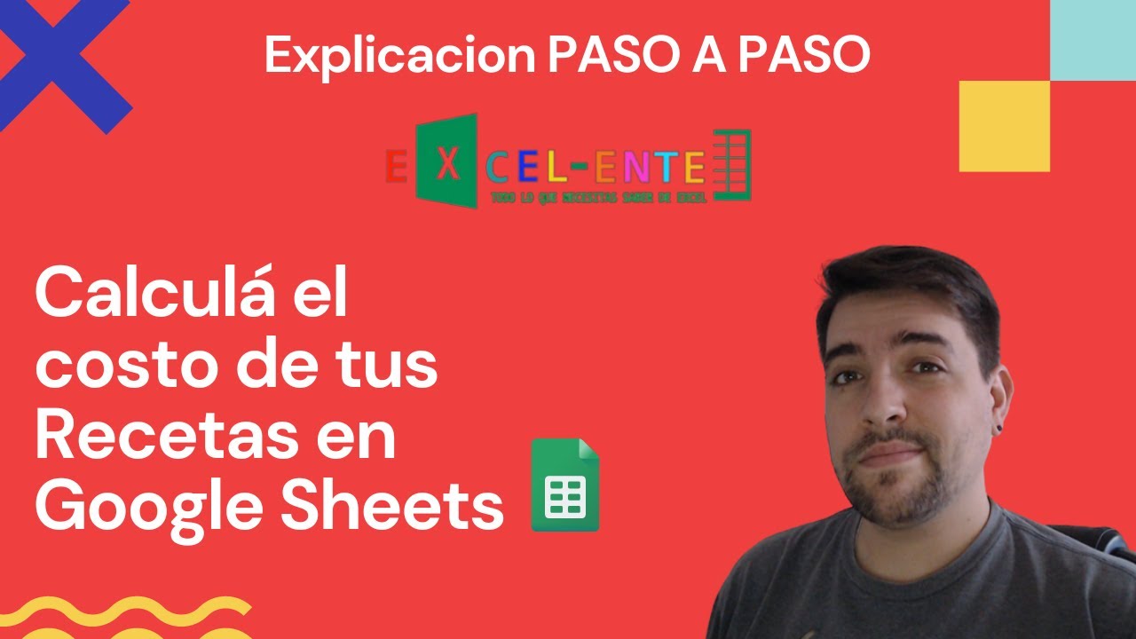 Cómo calcular el costo de recetas de productos de pastelería como un profesional - Google Sheets