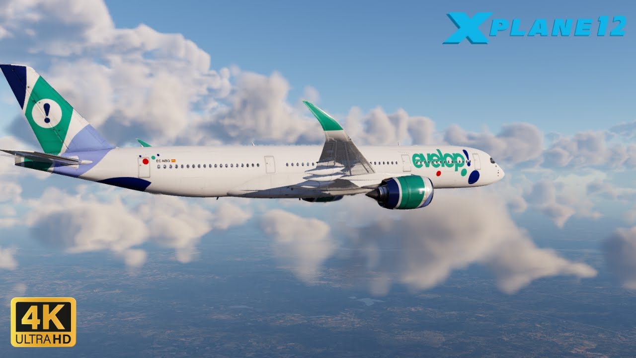 Flight Factor A350-900 Stunning Evening Landing into Faro X-Plane12