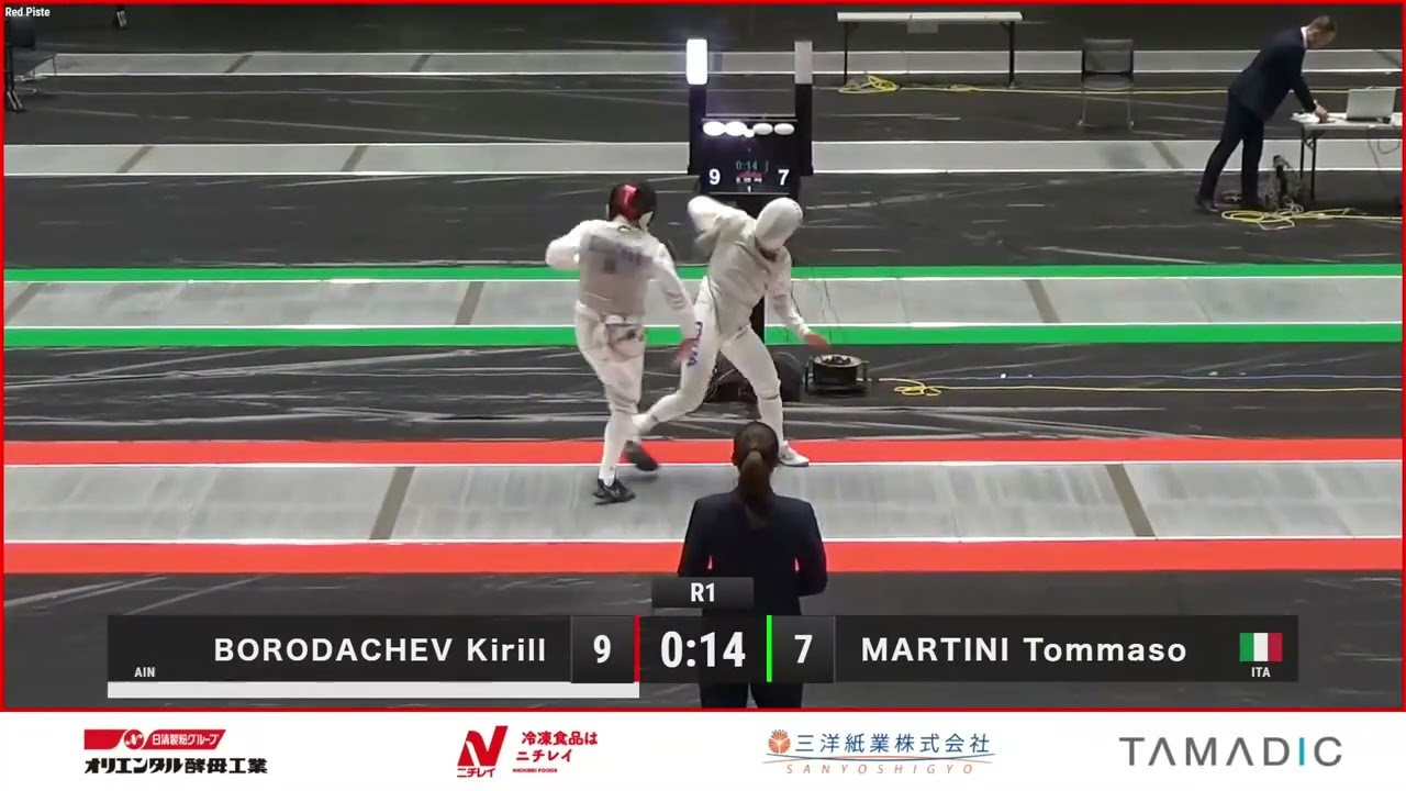 Tokyo World Cup 2024 SMF - L16 - Kirill Borodachev RUS v Tommaso Martini ITA