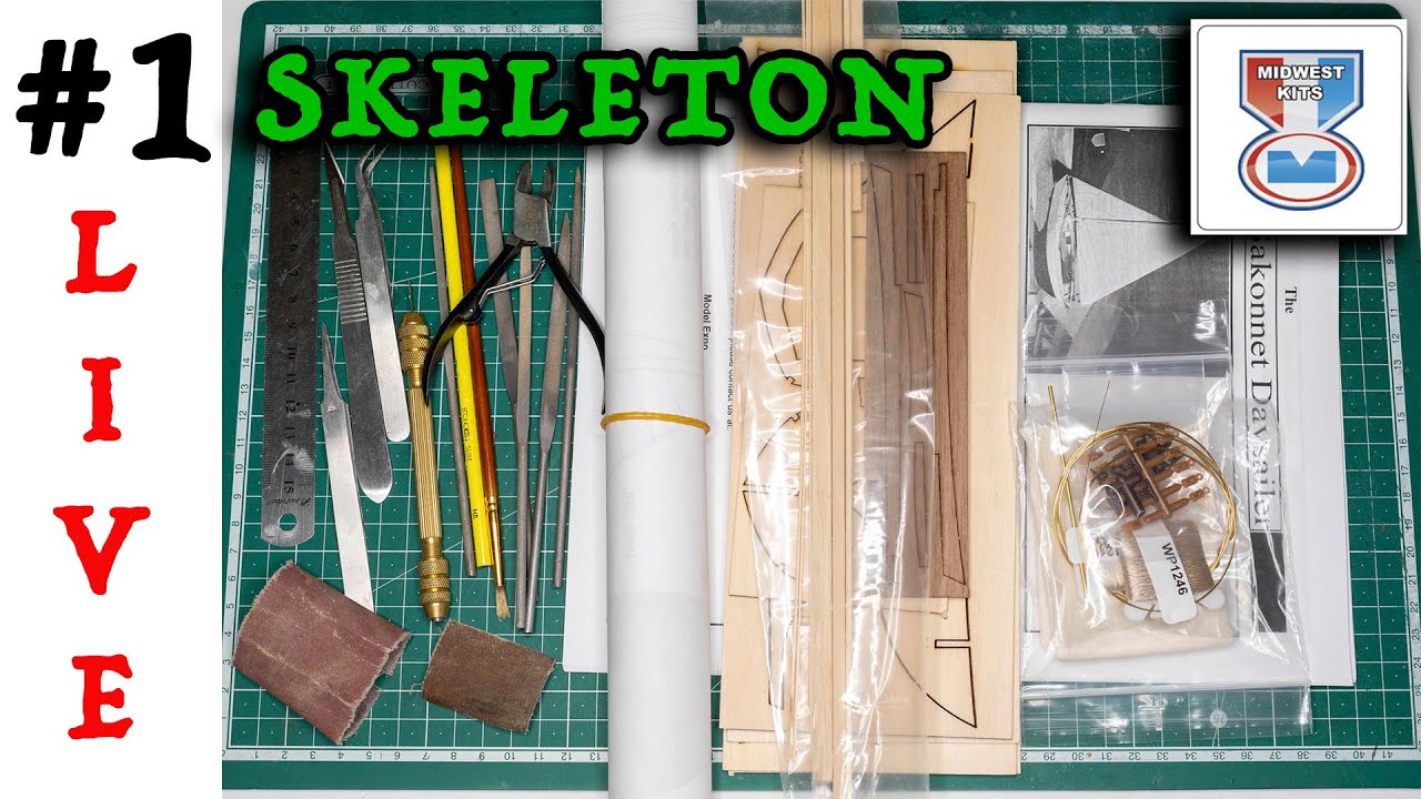 Ep.1 - BROADCAST - The Sakonnet DAYSAILER - Midwest KIT - scale 1:24 - SKELETON