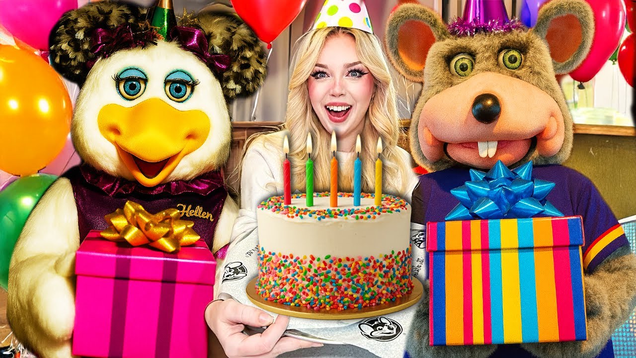 I HAD A CHUCK E CHEESE BIRTHDAY PARTY!... (*FULL MOVIE*)