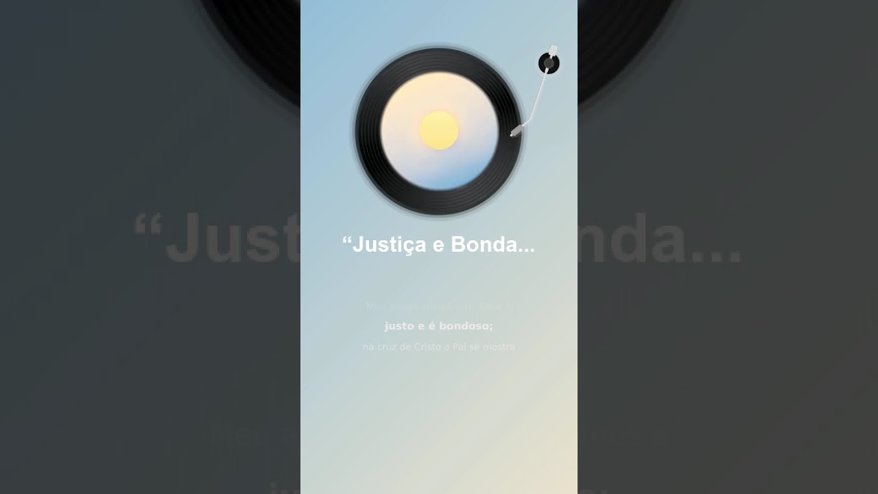 “Justiça e Bondade no Mesmo Trono”  #louvor #gospelmusic #musica #deustemumapalavrapravoce