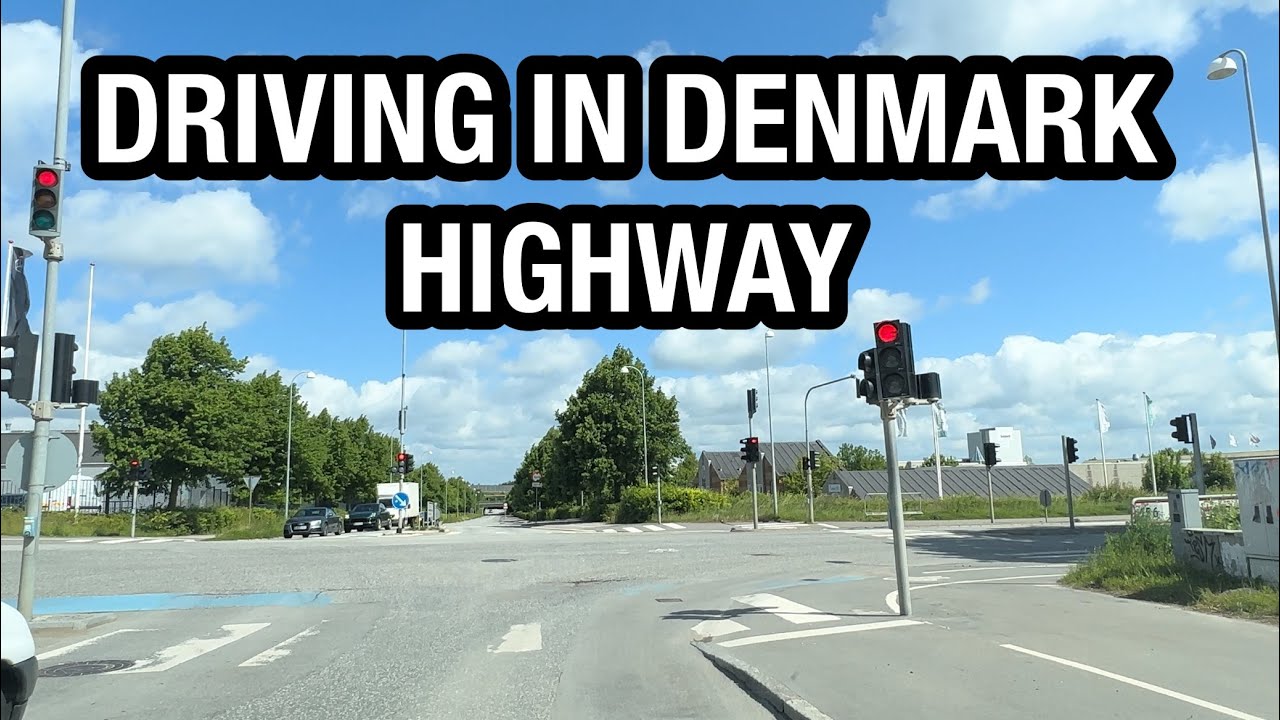 DRIVING IN DENMARK 🇩🇰 HolbækMotorvej - Highway - Marbjergvej Roskilde