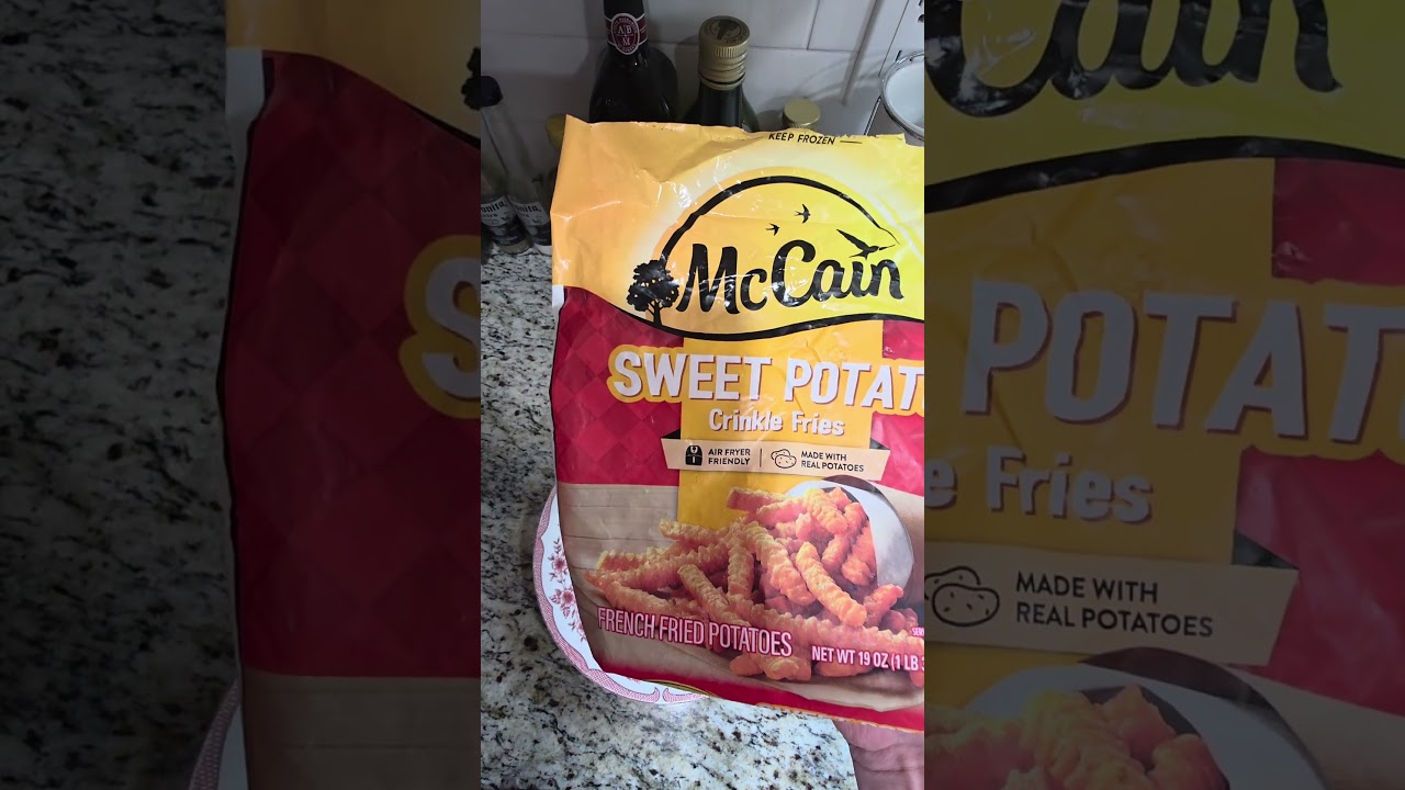 McCain Sweet Potato Crinkle Fries Review Part 1 #fries #sweetpotato