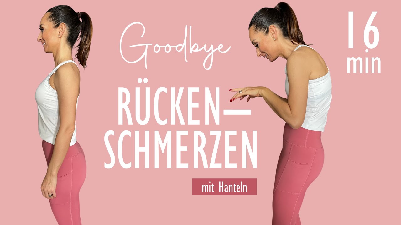 RÜCKEN WORKOUT GEGEN RÜCKENSCHMERZEN / Definierter + attraktiver Rücken / Hanteln | Katja Seifried