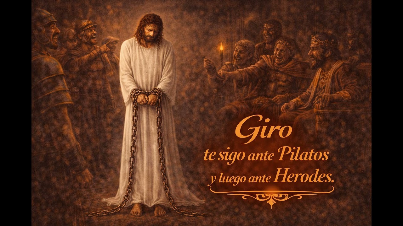 15) Giro.  Te sigo ante Pilatos y luego ante Herodes.