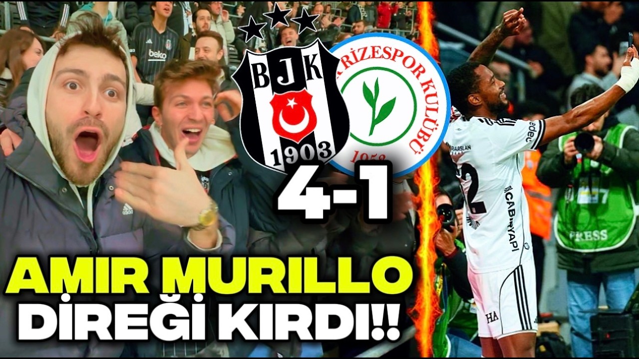 MURILLO'NUN FÜZESİ STADYUMU YIKTI! | Beşiktaş 4-1 Çaykur Rizespor | STAD VLOG