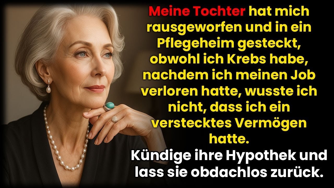 Meine Tochter schob mich mit Krebs ins Heim, als sie erfuhr, dass ich meinen Job verloren hatte