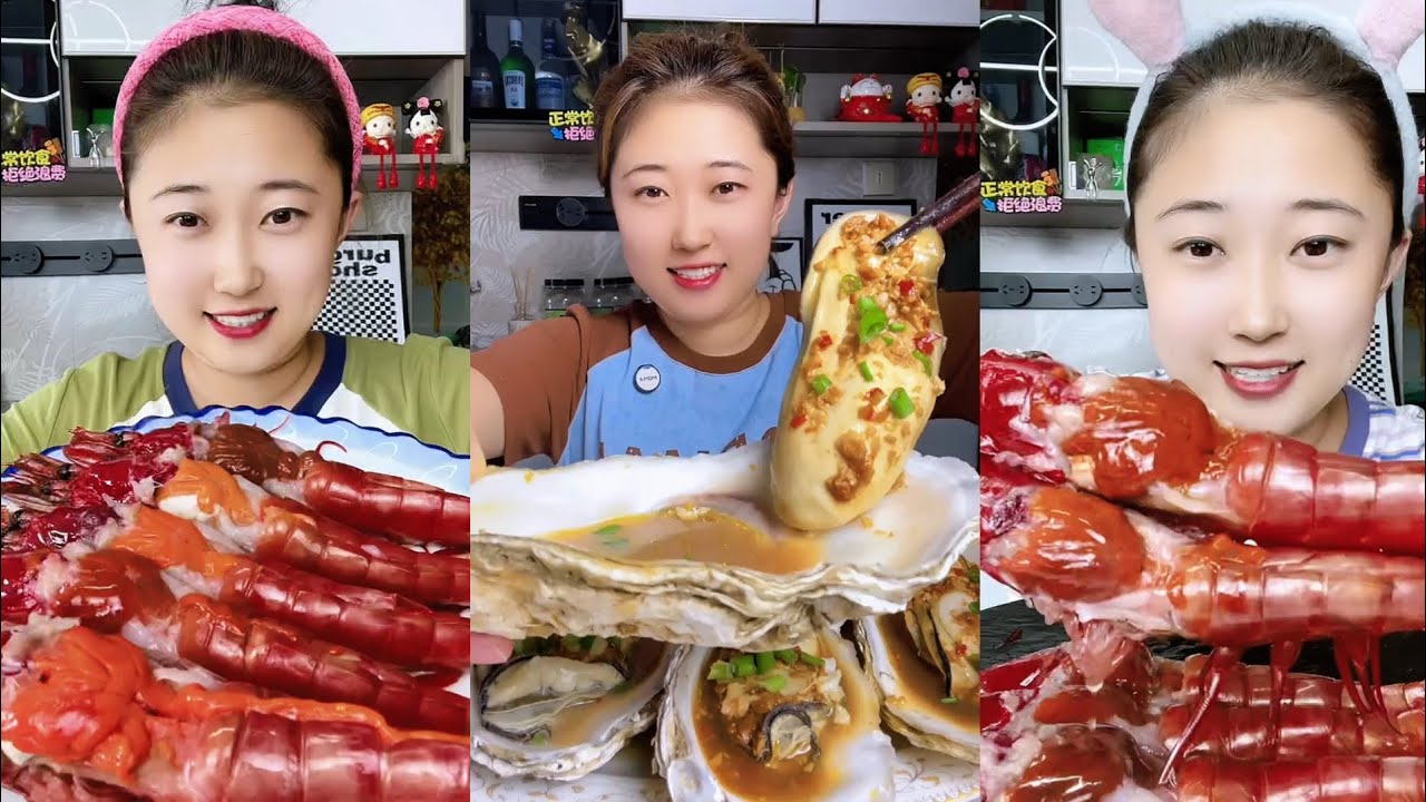 Eat spicy seafood #13 : || eat squid 🦑, noodles 🍜, shrimp 🦐🍤, || #food #yummy #asmr #mukbang