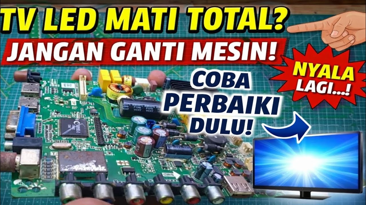 Servis TV LED Mati Total Step by Step Sampai Berhasil Nyala‼️