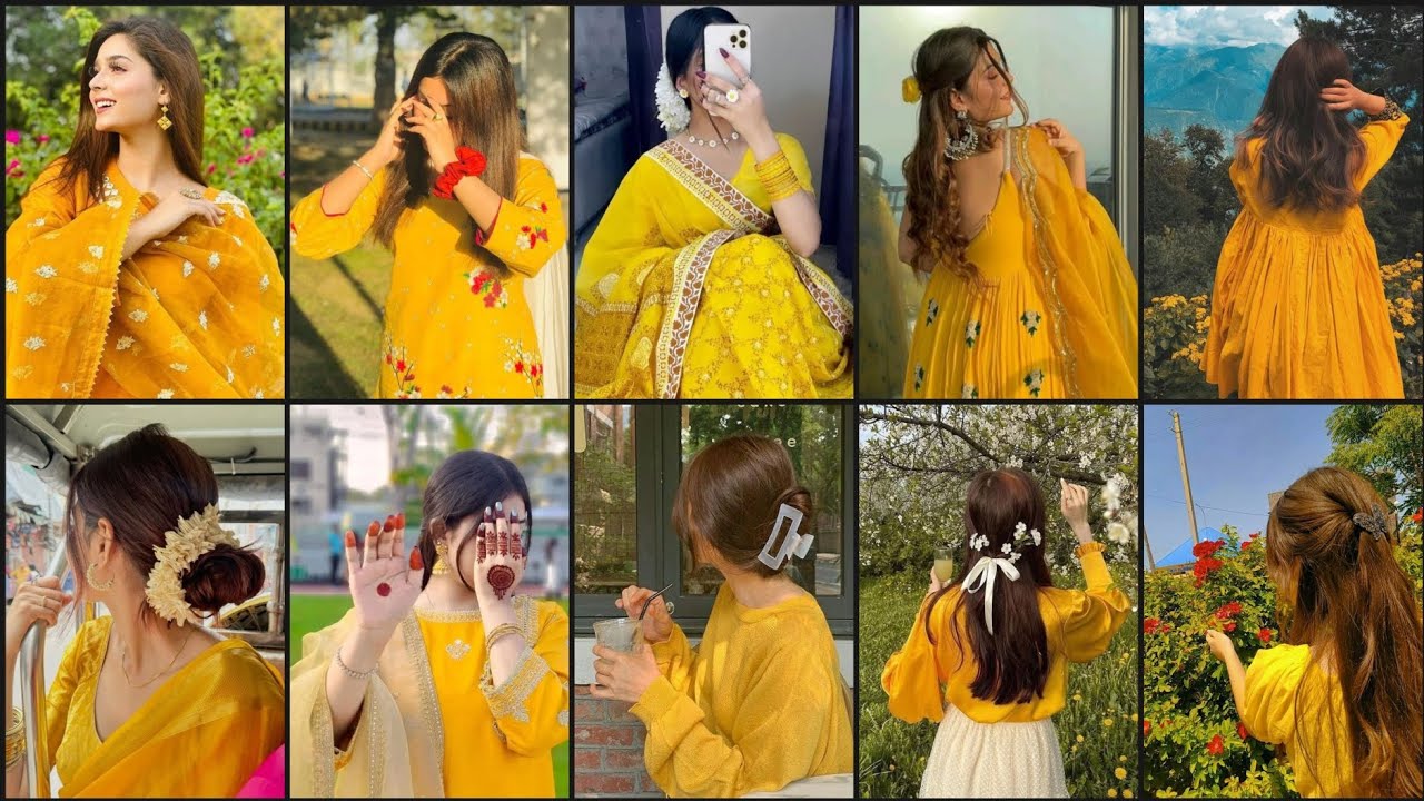 🌼Yellow dress dpz💛|🌷Yellow dress poses🔥Instagram pics🫧|🍋Unique whatsapp dp🍃|🦋Trending fb dpz✨